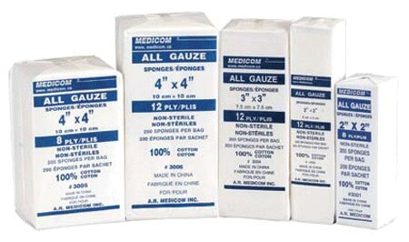 All Gauze Sponges 4x4 N/S 12-Ply 2000/Cs product image