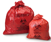 Saf-T Seal Red Biohazard Bags 33x40 33gal 250/cs