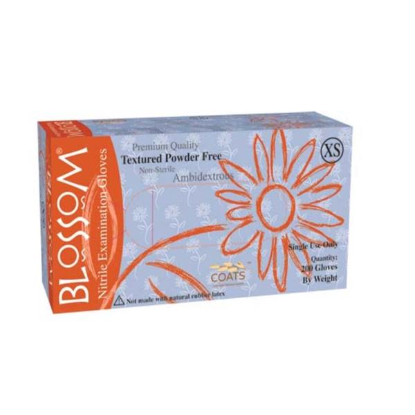 Blossom Nitrile PF Gloves w/COATS Small 200/Bx product image