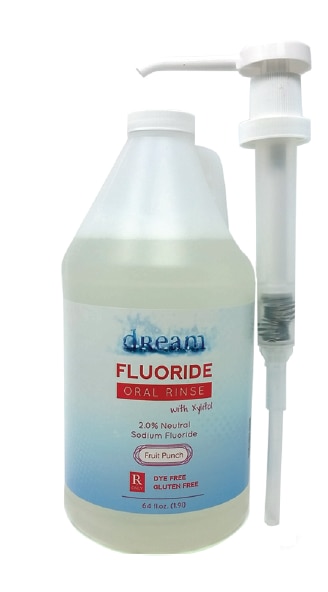 Dream 2% Neutral Sodium Fluoride Rinse 64oz Mint - Dream 2% Neutral Sodium Fluoride Rinse 64oz Mint - Image 1