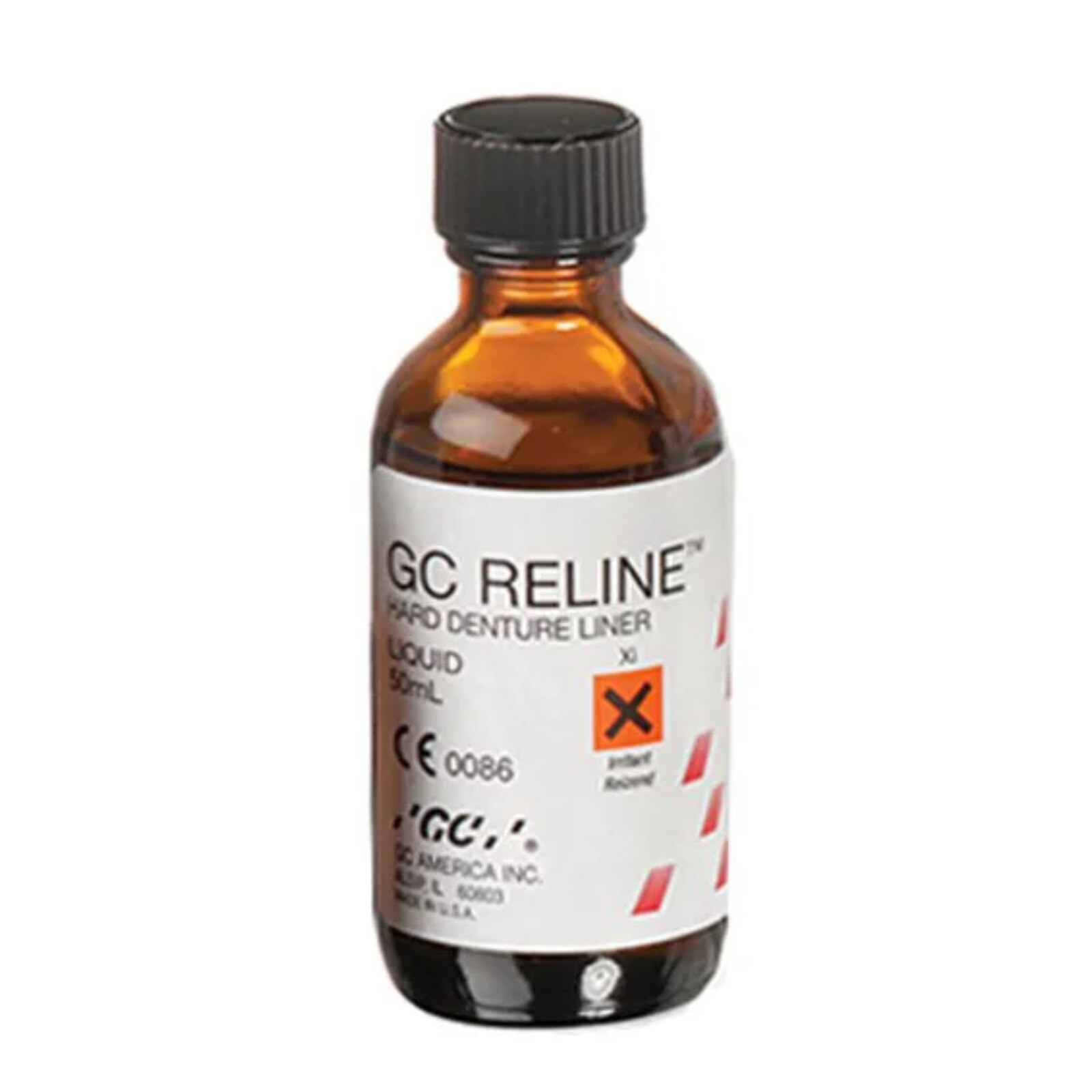 GC Reline Chairside Hard Denture Liner, Liquid Refill, 50 ml, 1/Pk product image