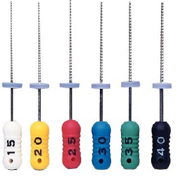 Hand K-File 21 mm Size 15-40 Stainless Steel Assorted 6/Pk thumbnail 4