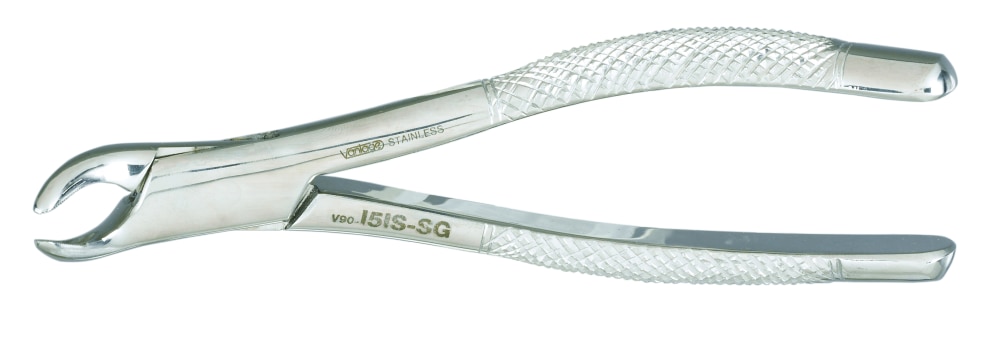 Extraction Forceps, Vantage, Serrated, Universal, # 151, 1/Pk, V90-151-SG thumbnail 2
