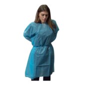 Isolation Gowns Knit Cuff 50/Pk Blue X-Large