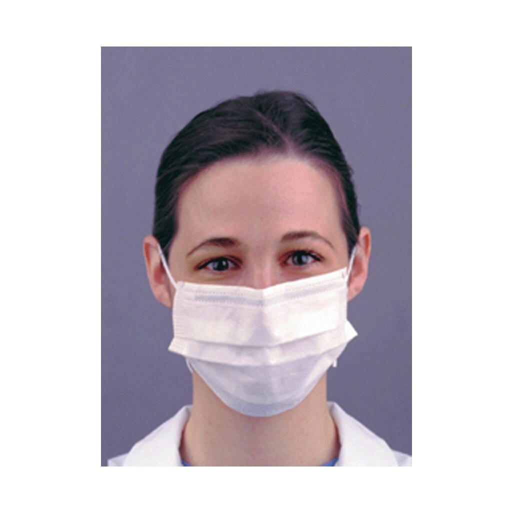 Com-Fit Earloop Super Sensitive Masks, White, 50/Box, 20346 product image