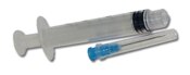 Endo Irrigation Syringes w/Needle Closed End 3cc 23Ga 100/Pk