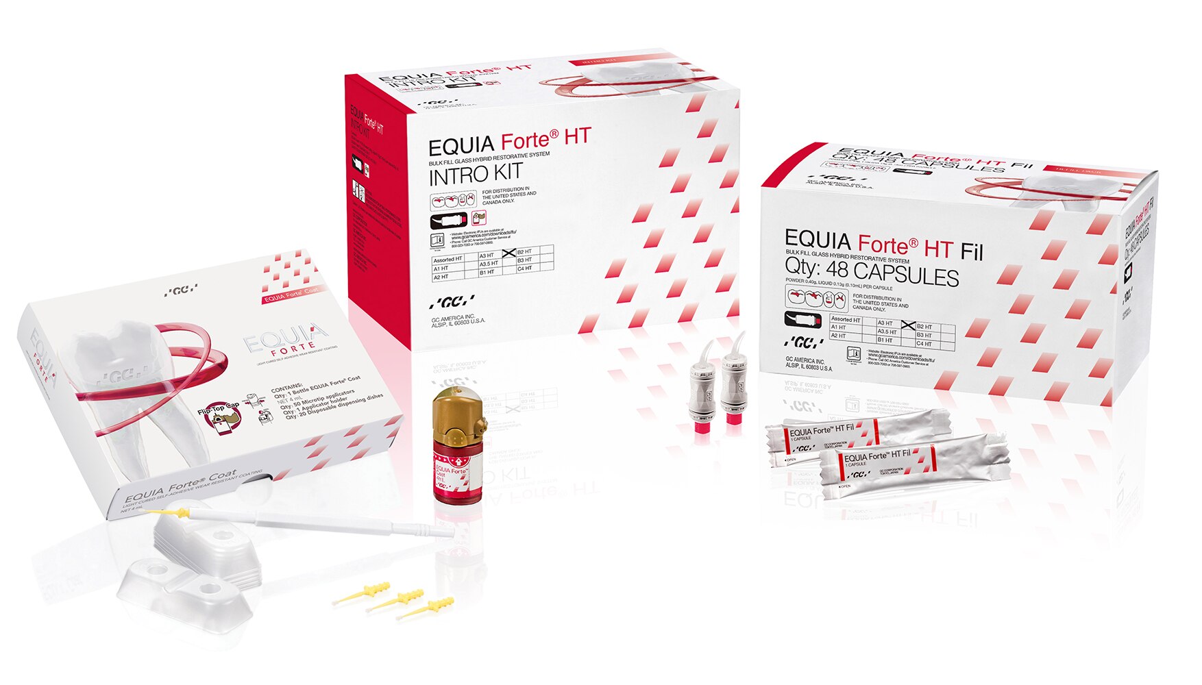 Equia Forte HT Glass Ionomer Capsule B2 Introductory Kit Ea product image