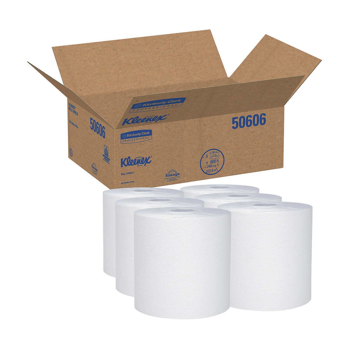 Scott Essential Plus Hard Roll Towel 8" x 600' White 6/Case product image