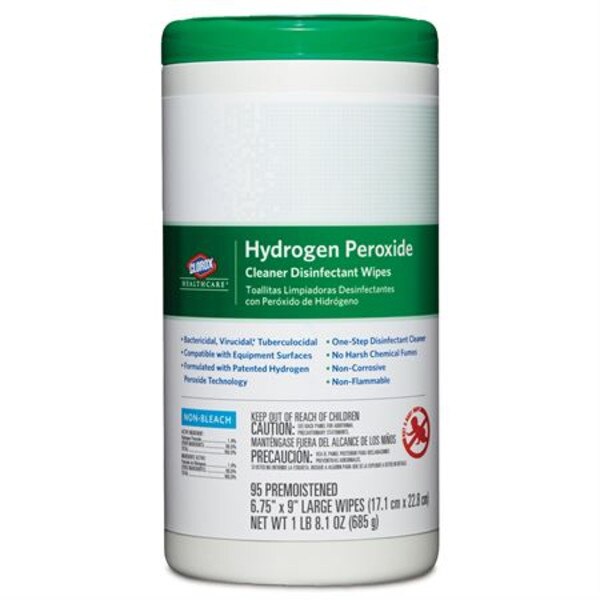 Clorox Healthcare Hydrogen Peroxide Wipes 95/Can DC Dental