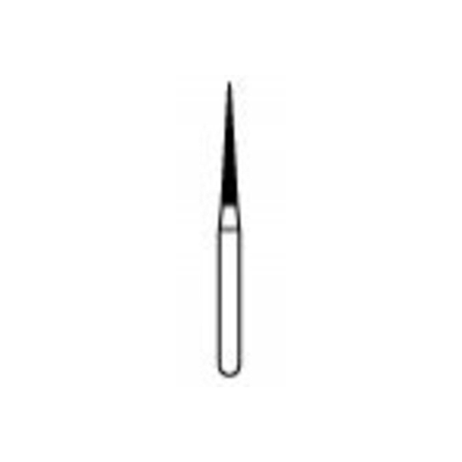 NTI Diamond Burs, FG, Needle, # C859, 1.2 mm, Coarse, Green, 5/Pk, C859-012 product image