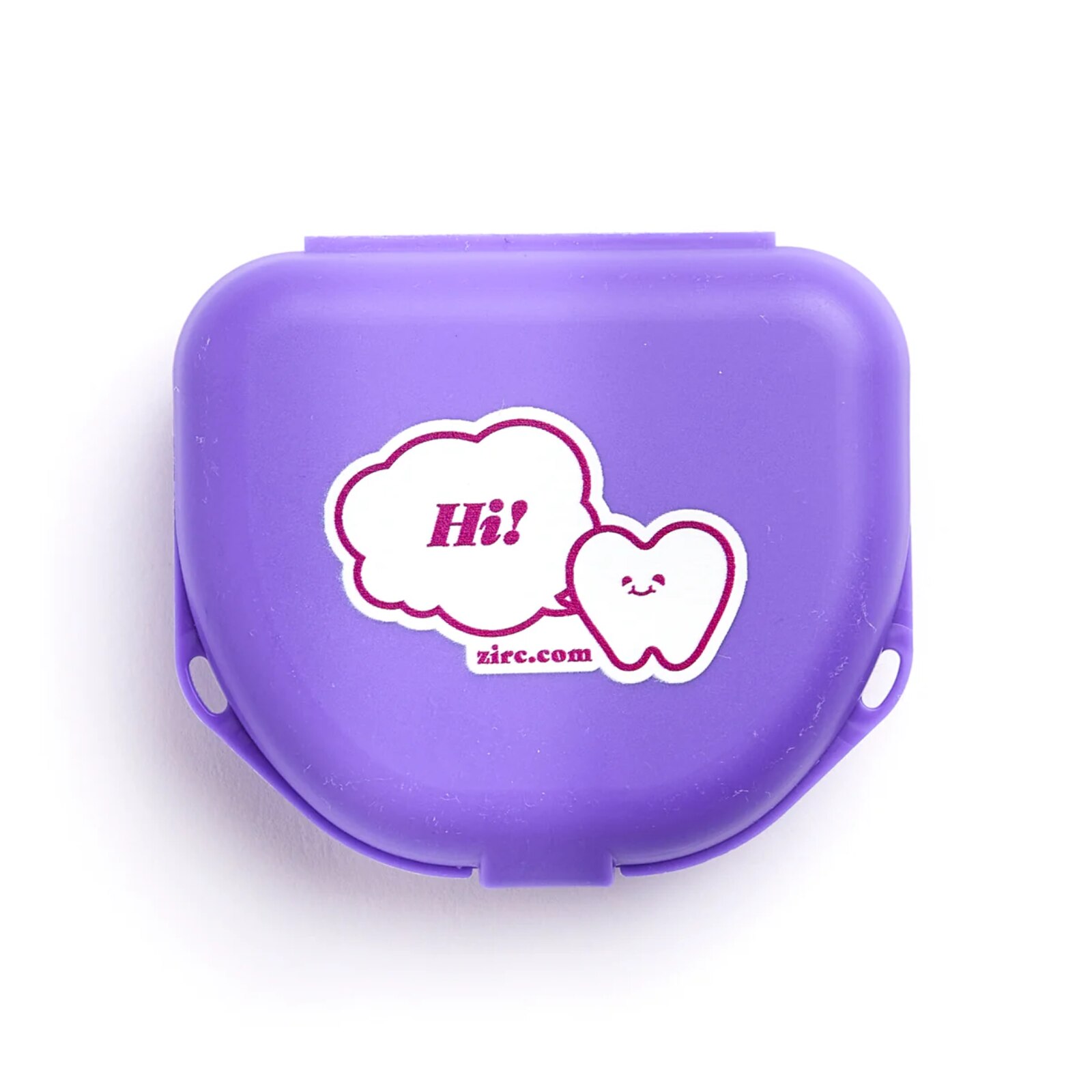 Imprinted Retainer Box 1 in Neon Purple 144/Pk product image