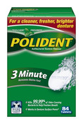 Polident 3-Minute Antibacterial Cleanser 84/Tablets