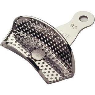 Coe Nickel-Plated Metal Perforated Partial Impression Trays, # 99, Swivel, 1/Pk, 260991 thumbnail 9