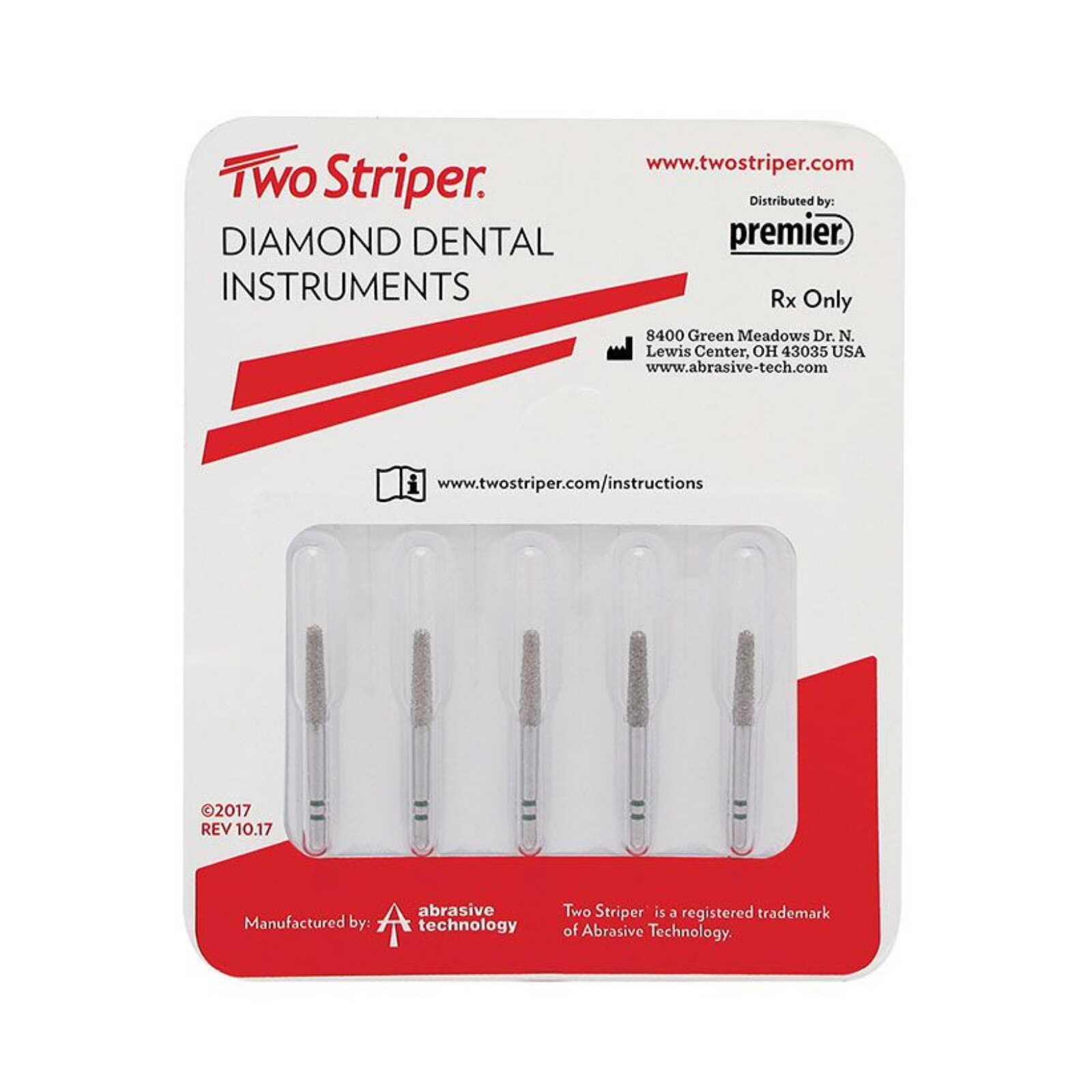 Two Striper Diamond Bur Laboratory Handpiece X580.6C Coarse Ea thumbnail 5