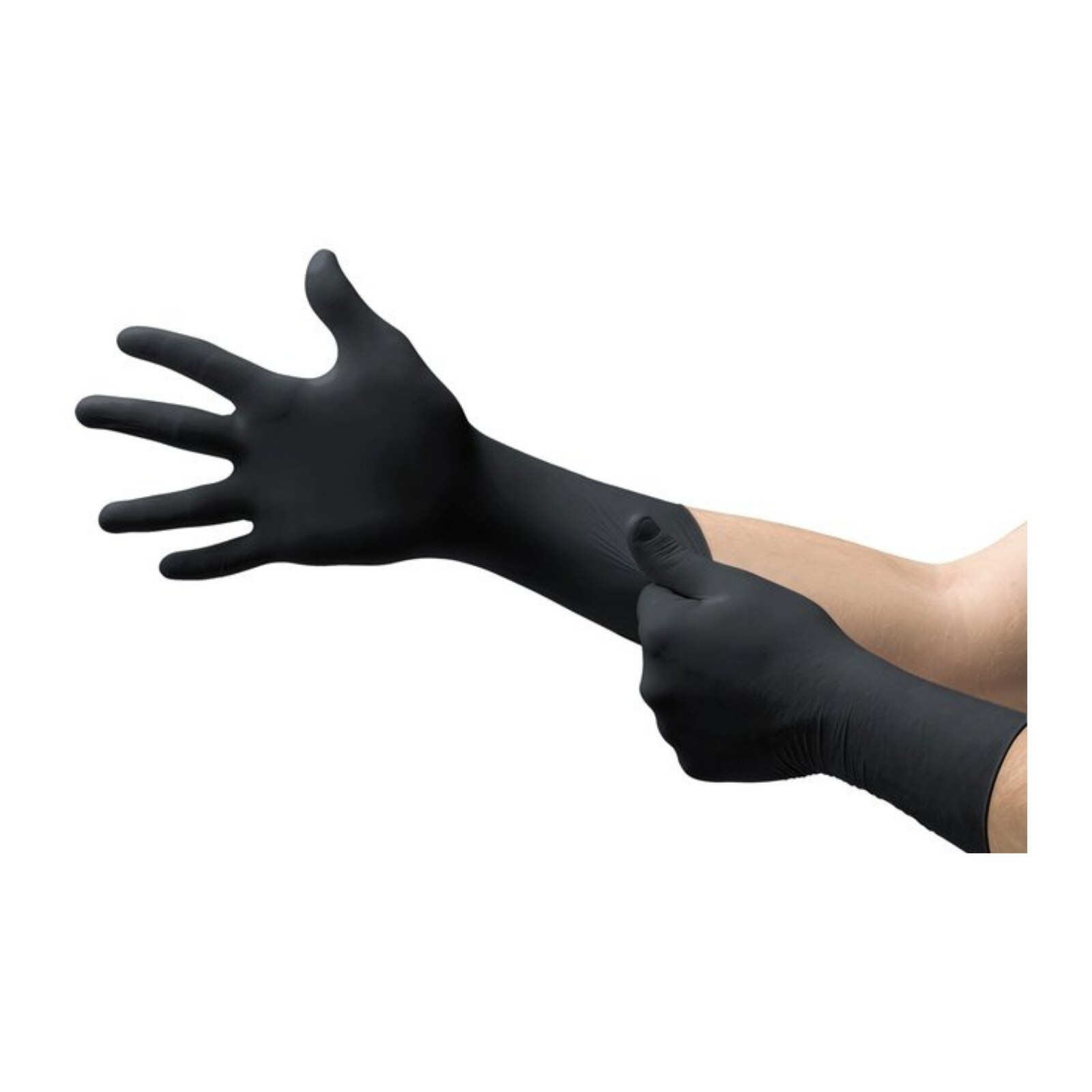 MICROFLEX MidKnight Xtra Nitrile Exam Gloves X-Large Black Non-Sterile product image