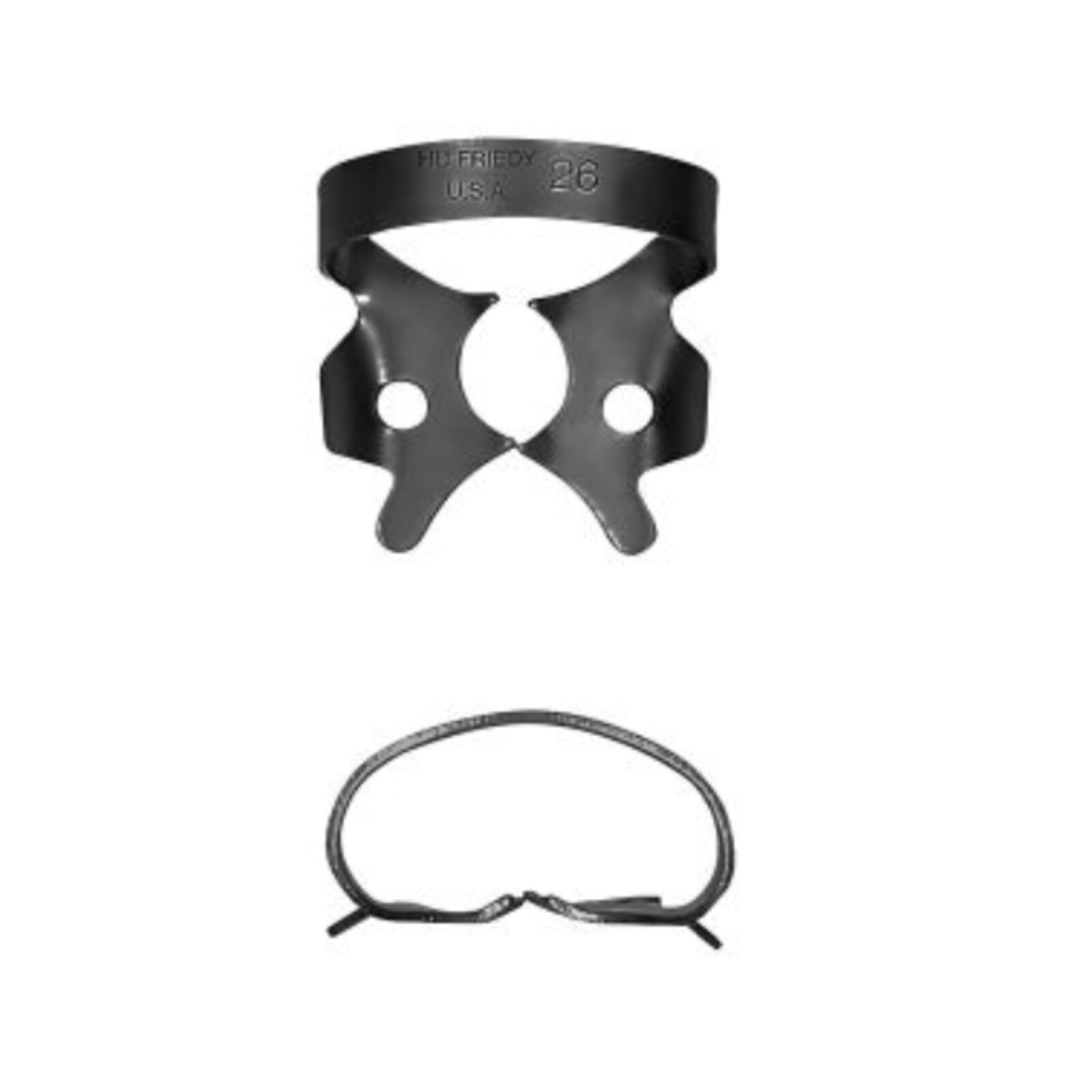 Hu-Friedy Black Line Rubber Dam Clamp Winged Size 26 Ea thumbnail 5