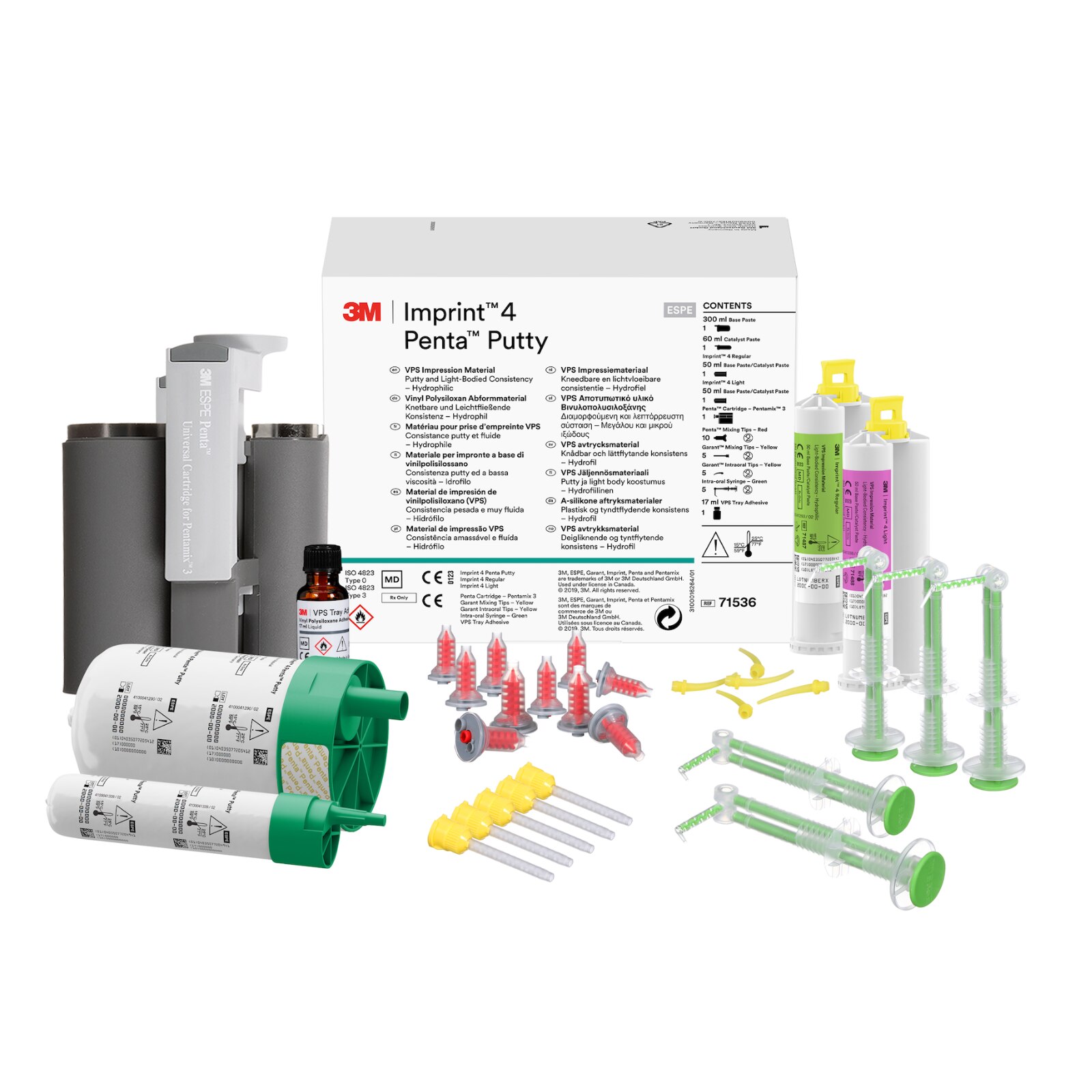 3M™ Imprint™ 4 Penta™ Impression Material Reg St 460 mL Putty Mint Intro Kit Ea thumbnail 6