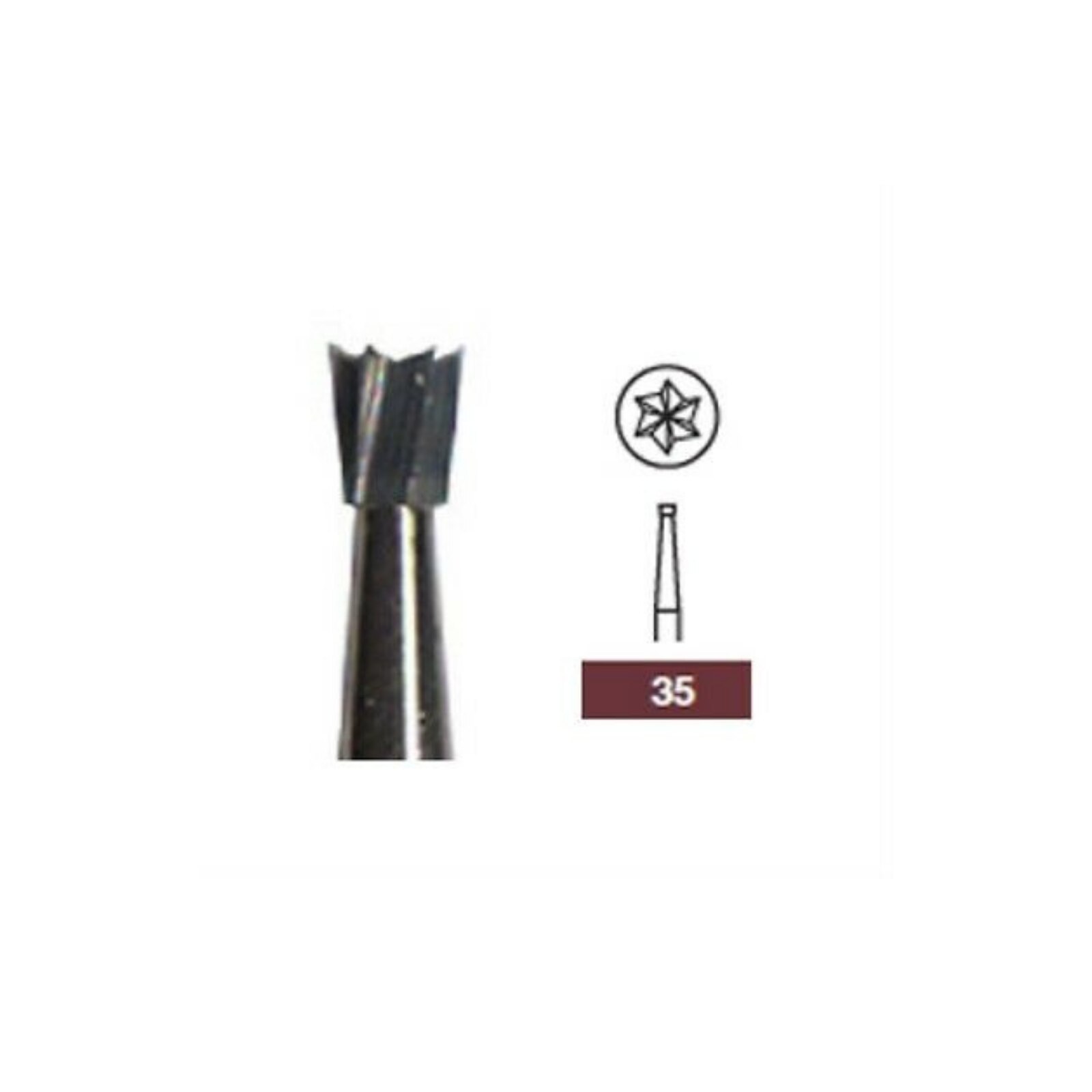 Carbide Bur Operative Friction Grip 35 10/Pk thumbnail 10