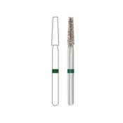 Midwest ONCE Diamond Sterile FG 847-016C Taper Flat End 25/Pk