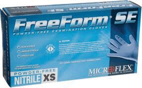 MICROFLEX FreeForm SE Nitrile Exam Gloves X-Large Blue Non-Sterile 100/Bx thumbnail 9