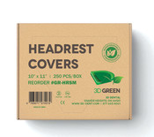 Headrest Covers Biodegradable 10x11 250/Box