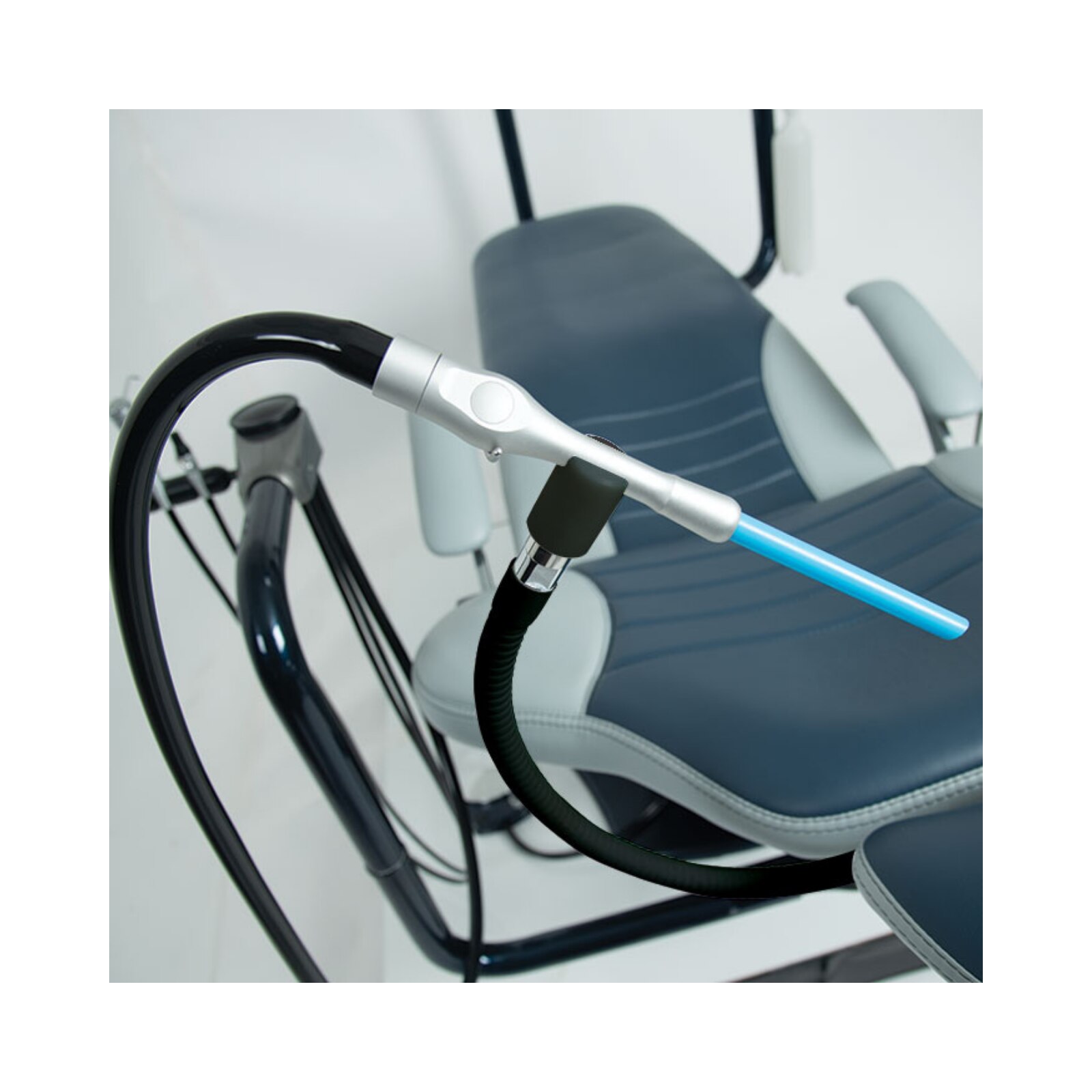 Black HVE Holder Arm with HVE Valve and Black HVE Tubing product image