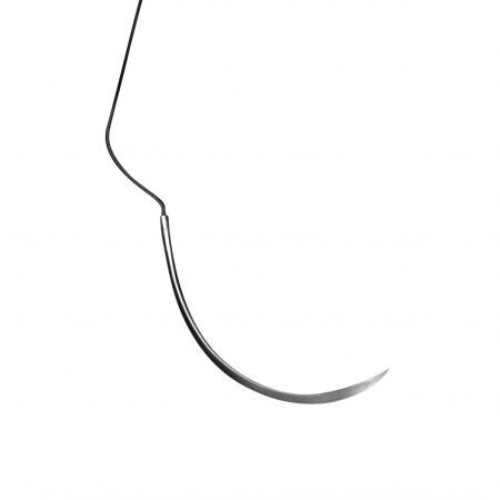 Perma Sharp Suture, Black Braided Silk, Non-Absorbable, C-43, 3-0, 18", 12/Pk, PSN7762S thumbnail 9