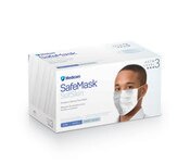 SafeMask SofSkin Level-3 Masks 50/Bx White