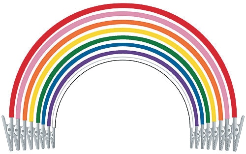 Super Bib Clips, Silicone, Assorted, 5/Pk, 605310 thumbnail 4