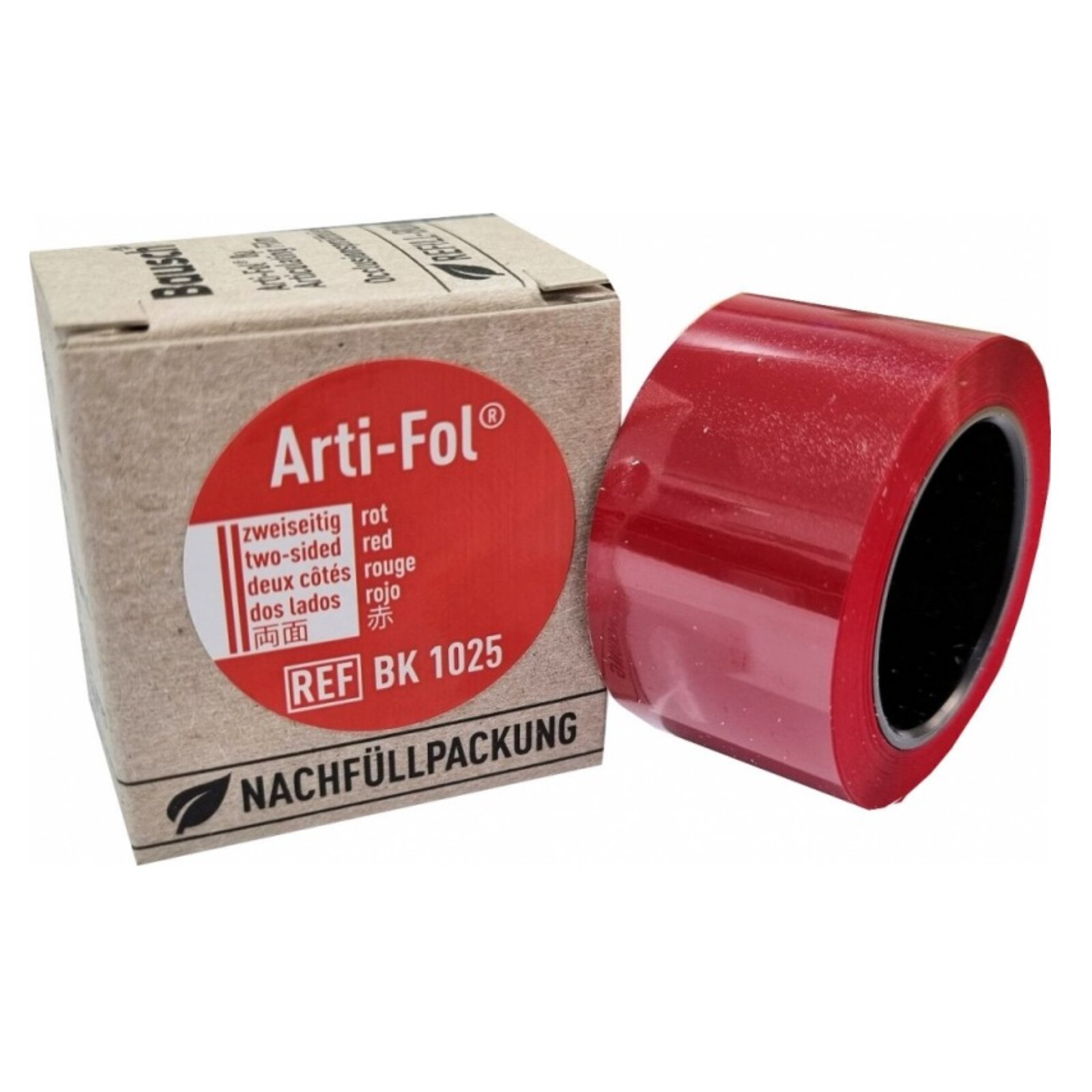 Arti-Fol Plastic Refill 2-sided 22mm x 20m Red, BK-1025 product image