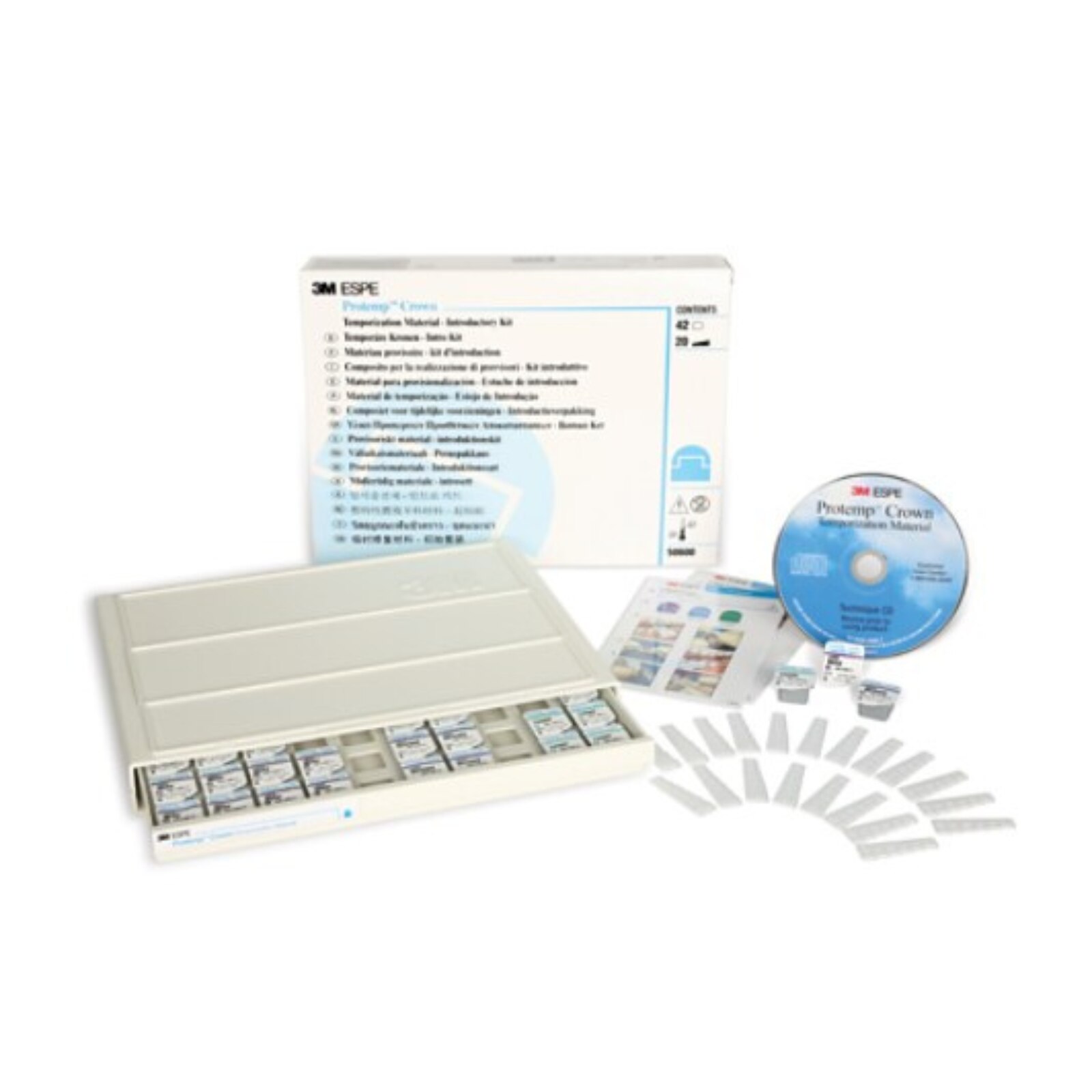 Protemp Crown Temporization Material, Adult, Intro Kit, Assorted, Universal Shade, 42/Pk thumbnail 6