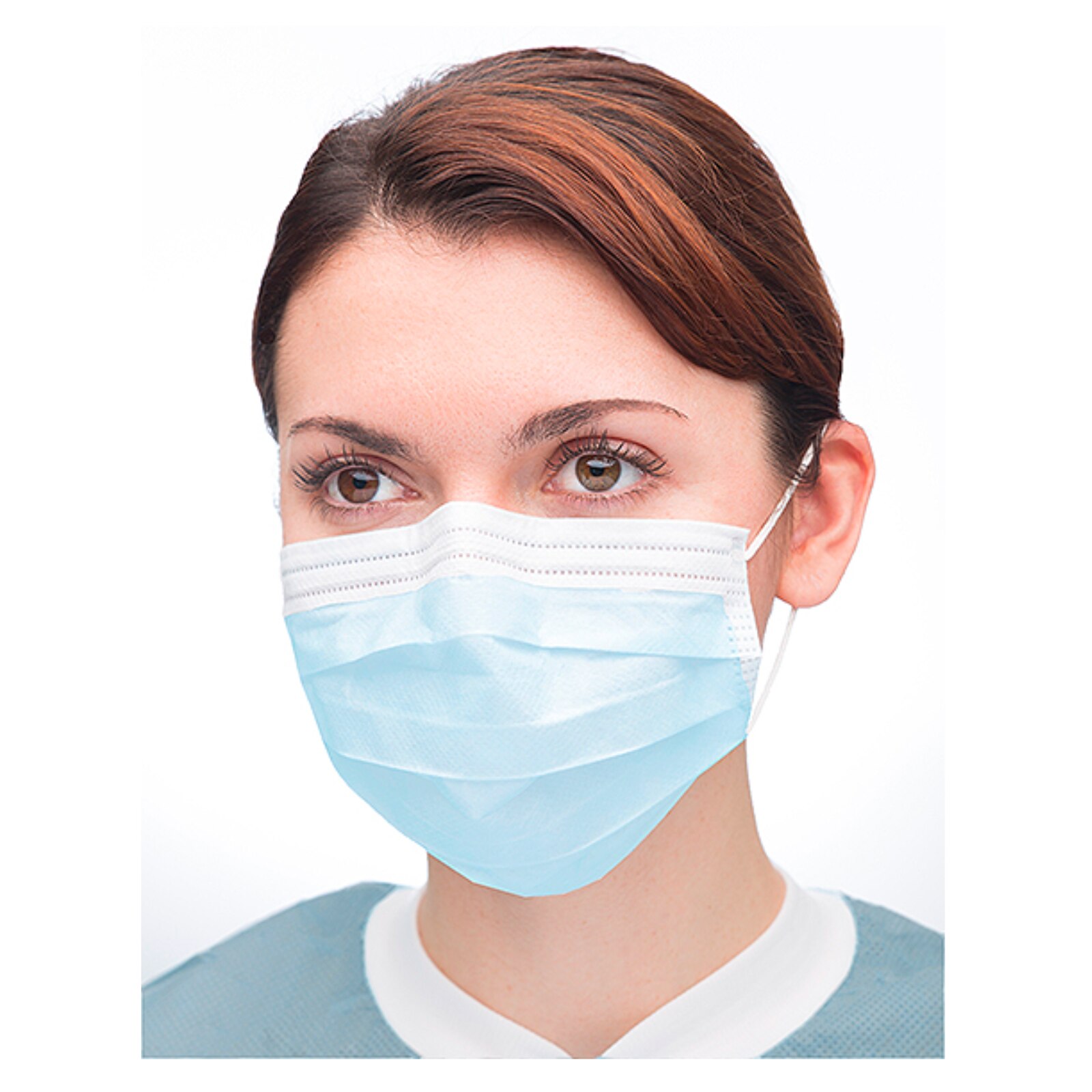 Earloop Masks 50/Bx Sky-Blue thumbnail 2