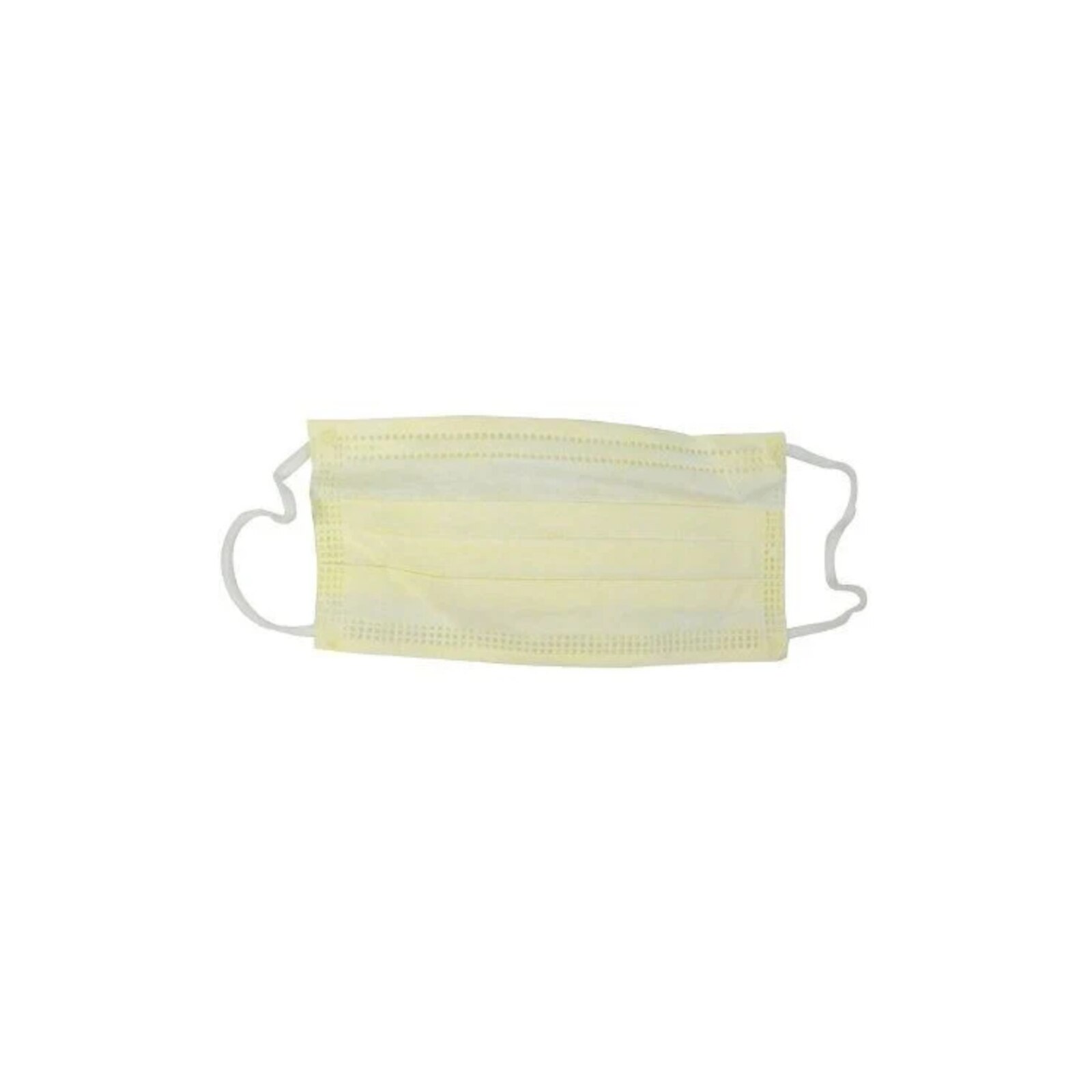 ValuMax Procedural Yellow Pleated Ear Loop Face Mask Box of 50 - ValuMax Procedural Yellow Pleated Ear Loop Face Mask Box of 50 - Image 1