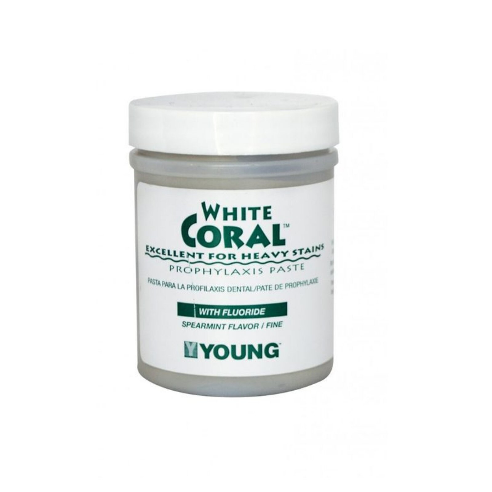 ***discontinued***  Coral Prophy Paste Mint Coarse White without Fluoride Jar 033609 thumbnail 2