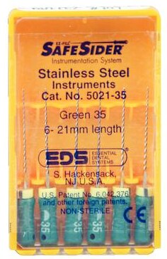 SafeSider Stainless-Steel Hand Reamers, 21 mm, 0.02 Taper, # 35, Green, 6/Pk, 5021-35 thumbnail 6