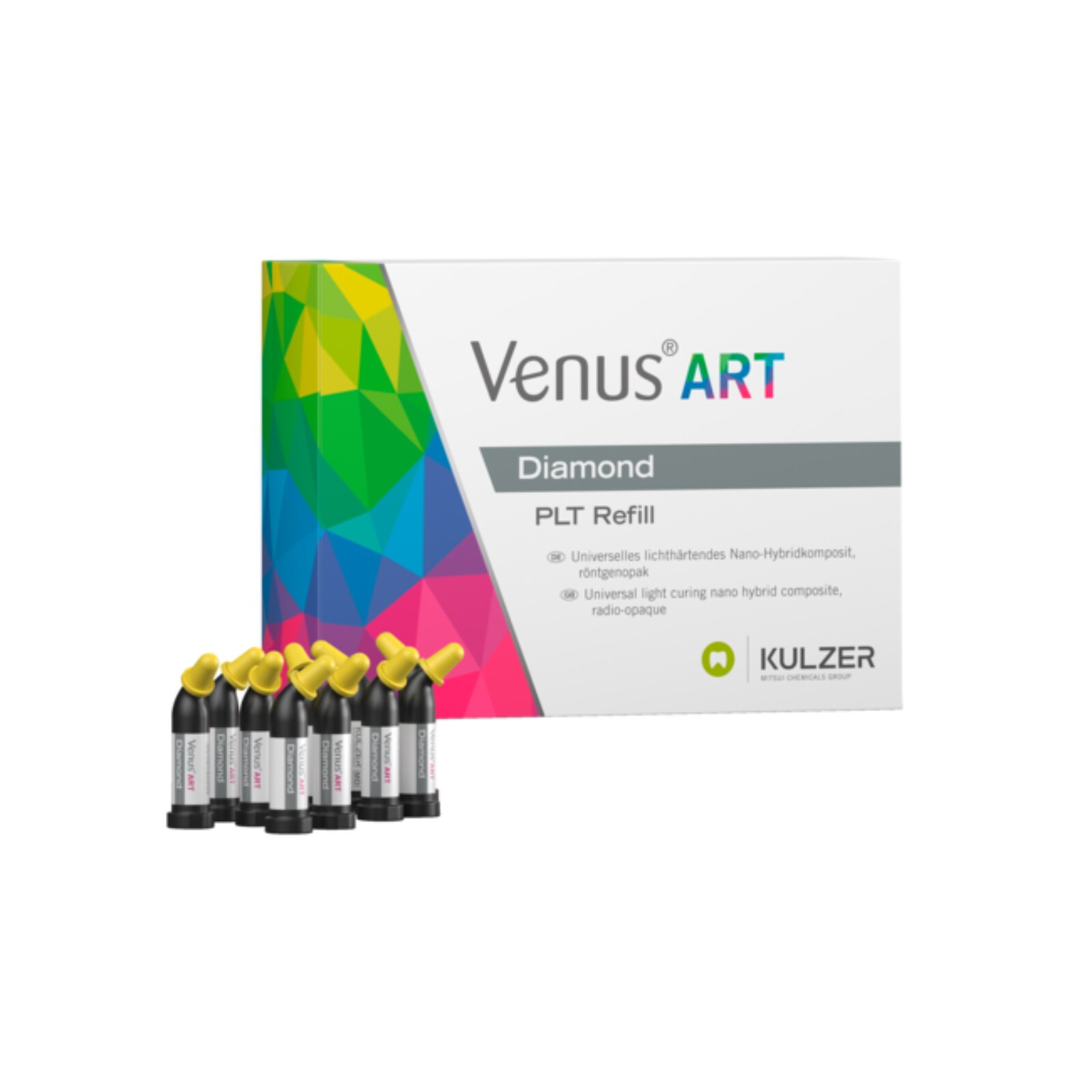 Venus Diamond Nanohybrid Bulk Fill, Light-Cure, PLT Refill, Universal Viscosity, 0.25 g, Opaque Medium Chromatic, 10/Pk, 66046732 thumbnail 5