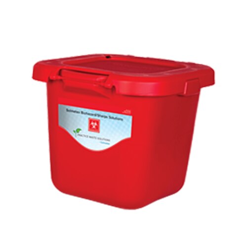 Waste Disposal Mailer System 21.5x21.25x18.5" Red Plastic Ea product image