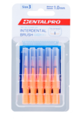 Interdental Brush I-Shaped Size 3 Orange 10/Pk