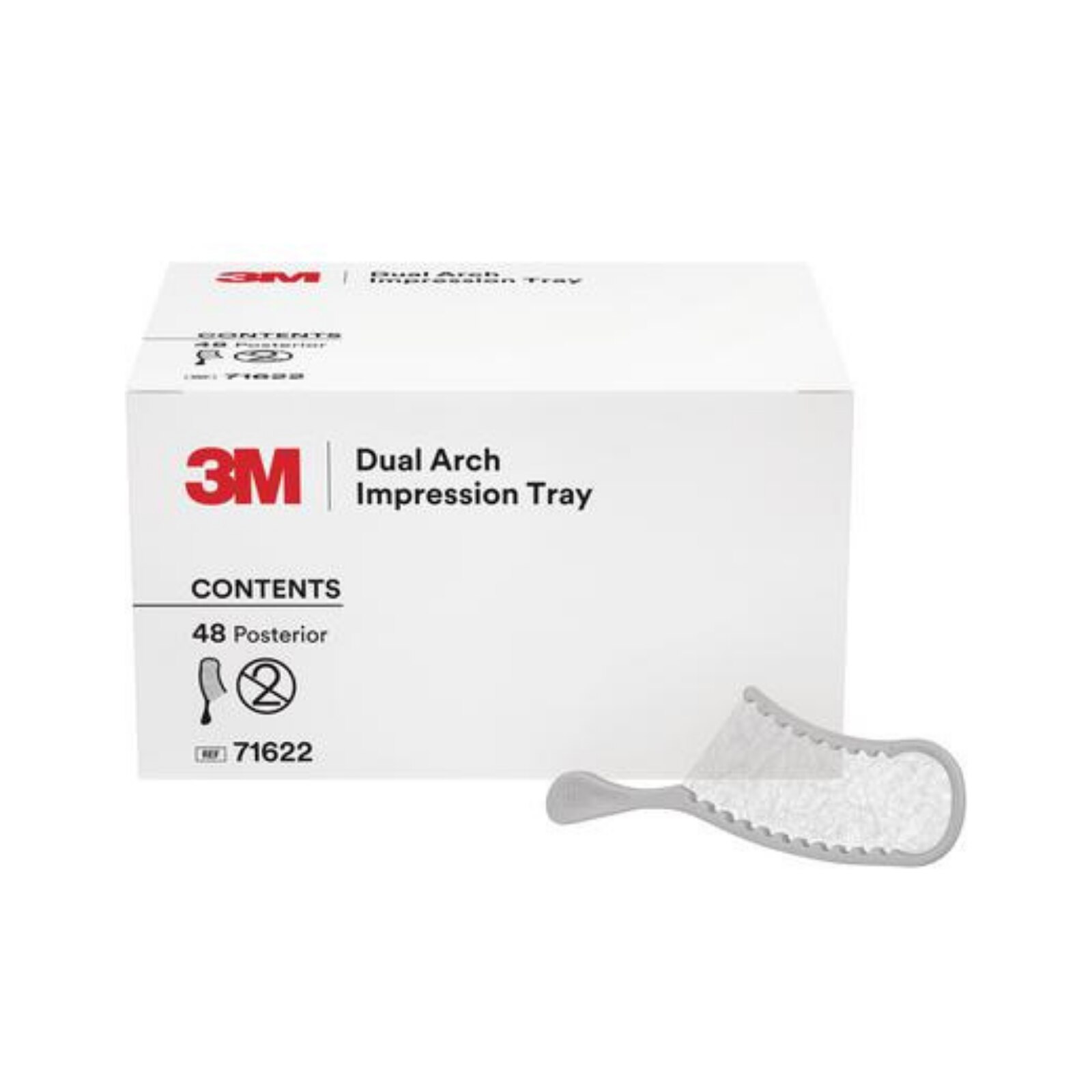 Dual Arch Impression Trays Posterior 48/Pk thumbnail 5