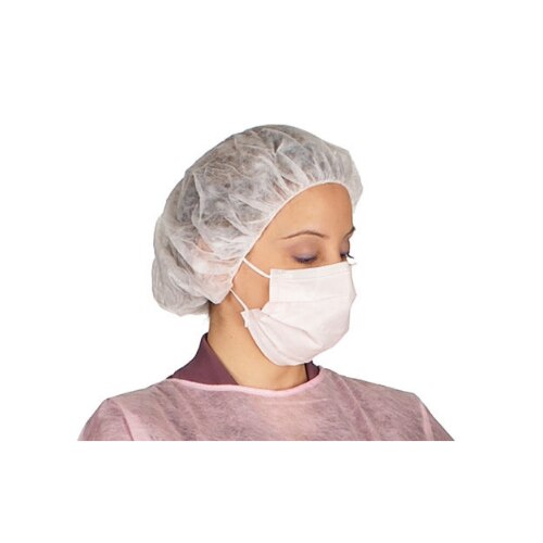 SafeBasics Bouffant Caps, 24", Blue, 100/Pk, 8004 thumbnail 2