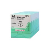 Ethilon Nylon Sutures Black Monofilament PS-2 4/0 18" 12/Bx