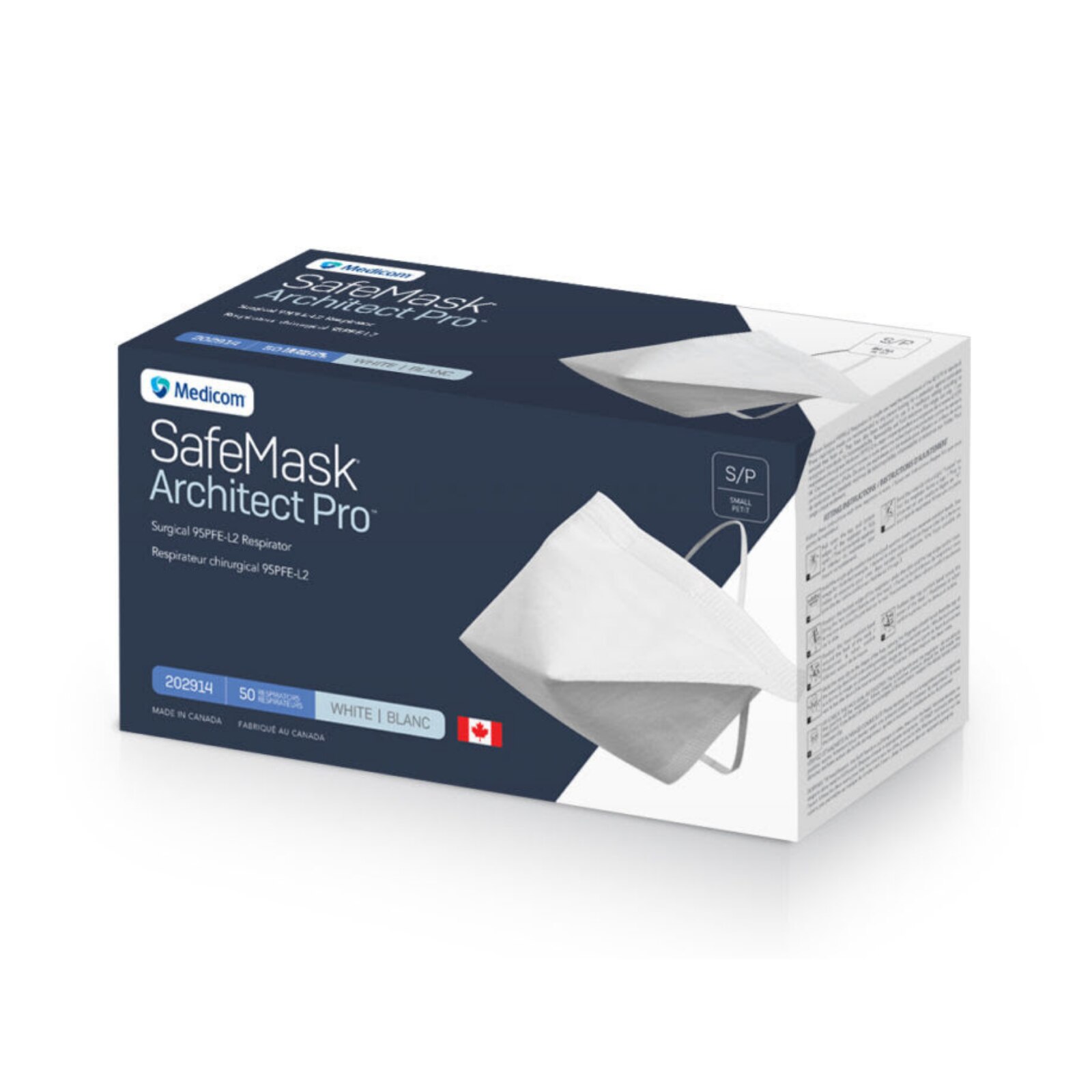 SafeMask Architect Pro N95 Surgical Respirator 50/Pk Small thumbnail 5