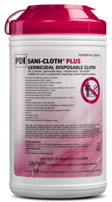 Sani-Cloth Plus Germicidal Wipes X-Large 65/Pk x 6/Cs product image