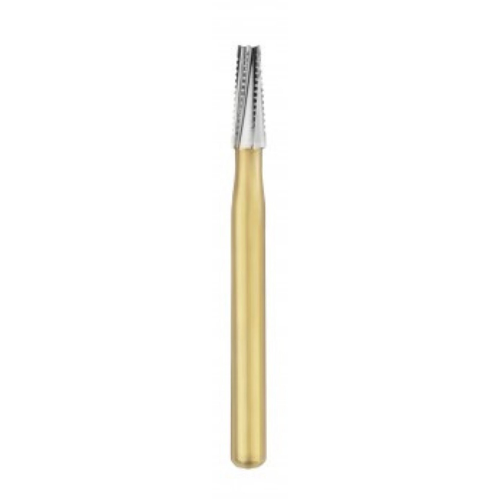 Great White Gold Series Carbide Burs, FG, Taper Flat End Fissure, # 702, 10/Pk, 18224 thumbnail 5