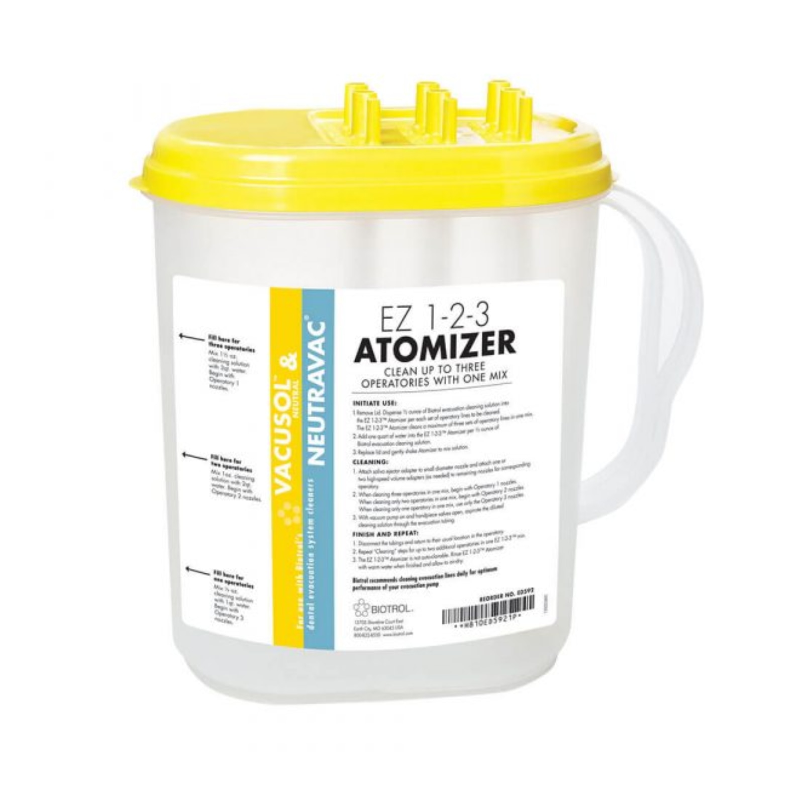 EZ 1-2-3 Atomizer Evacuation Tubing Air Aspirator, 1/Pk, ED592 thumbnail 9