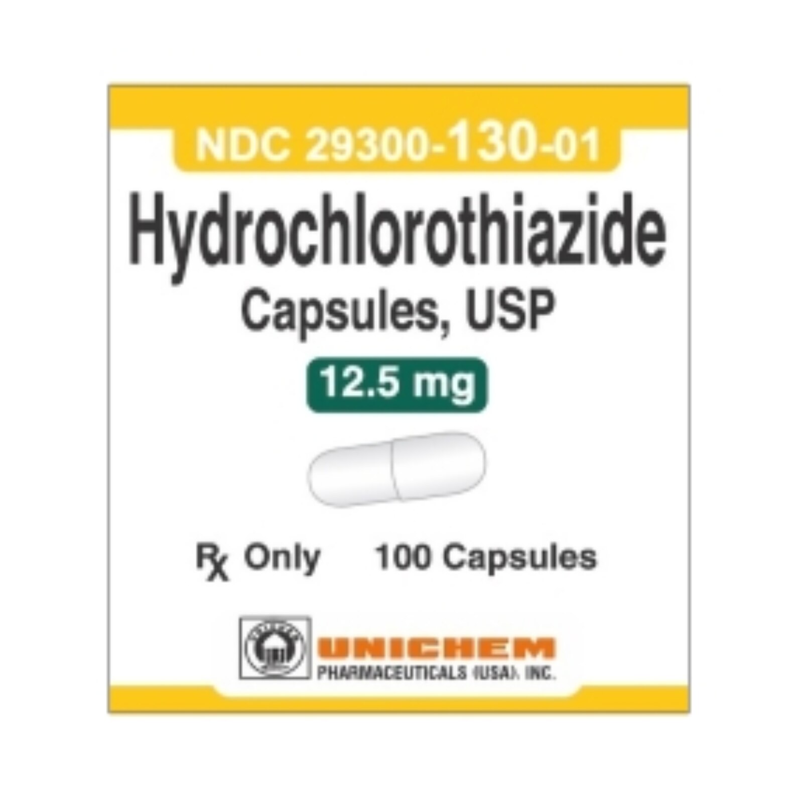 Hydrochlorothiazide Tab 12.5mg 100/Bt product image