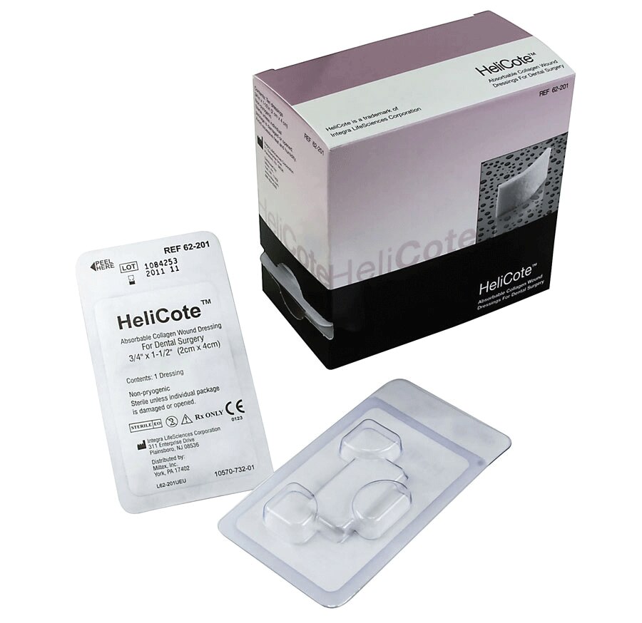 Helicote Collagen Wound Dressing 3/4 x 1.5 10/bx thumbnail 10