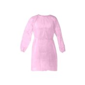 The Essentials Isolation Gowns Knit Cuff 50/Pk Pink