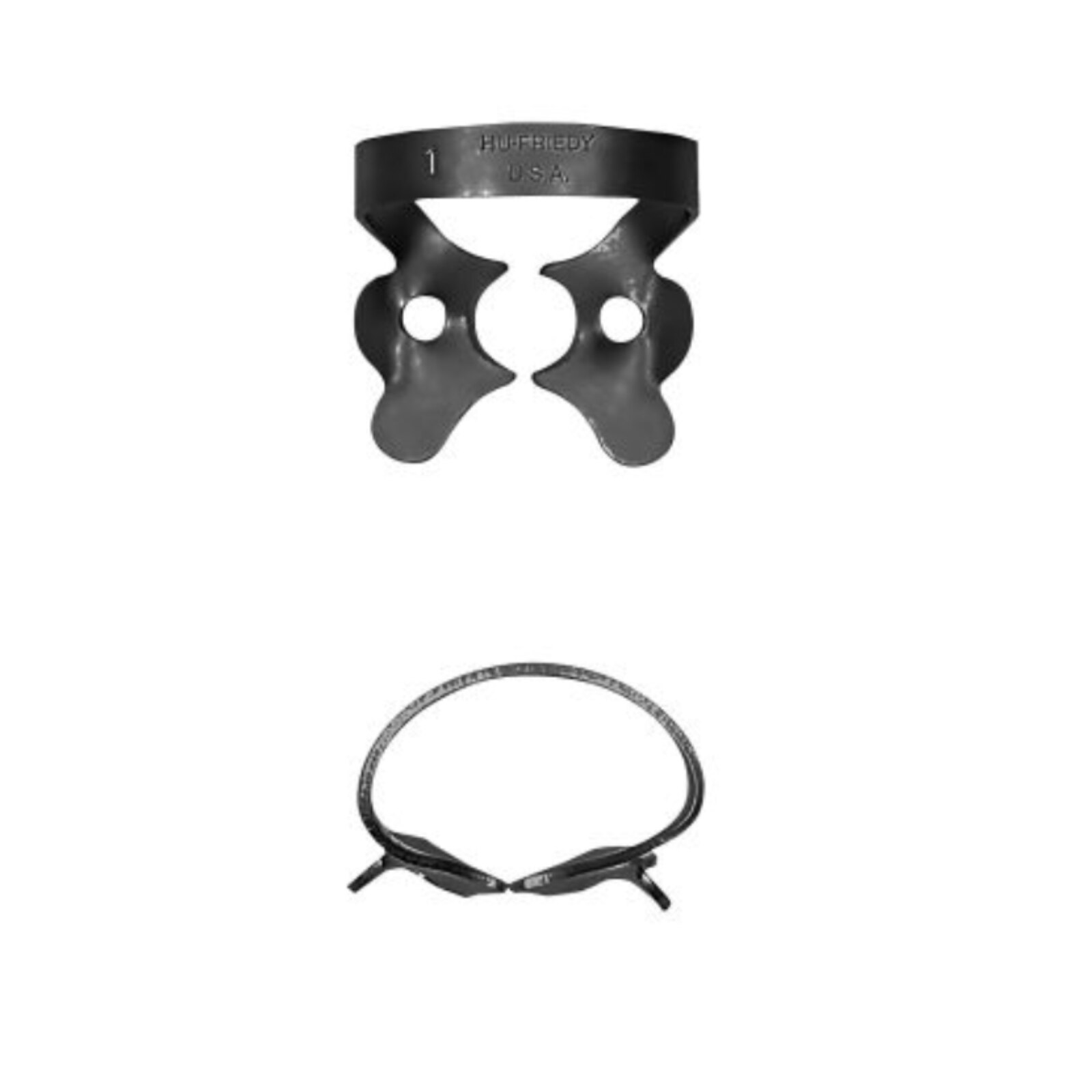 Hu-Friedy Black Line Rubber Dam Clamp Winged Size 1 Ea thumbnail 5