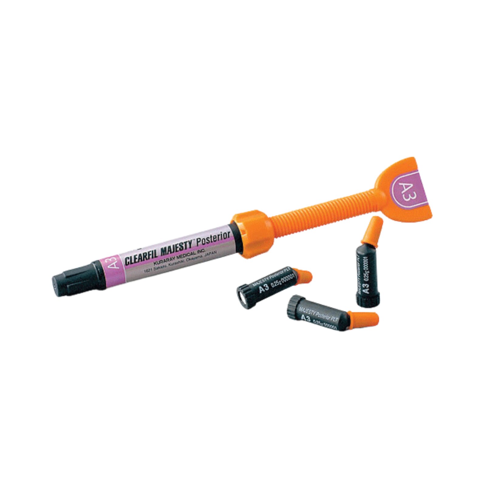 Clearfil Majesty Posterior Resin Composite, Light-Cure, Syringe Refill, Universal Viscosity, 4.9 g, E3, 1/Pk, 2594KA product image